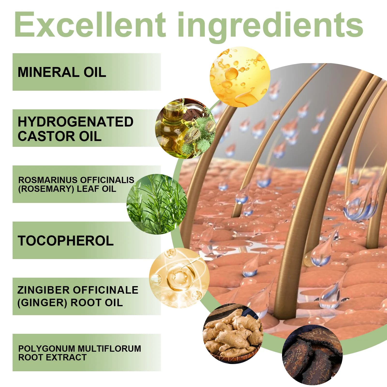 100ml huile de croissance des cheveux inde Adivasi soins capillaires à base de plantes réparation au romarin hydrater