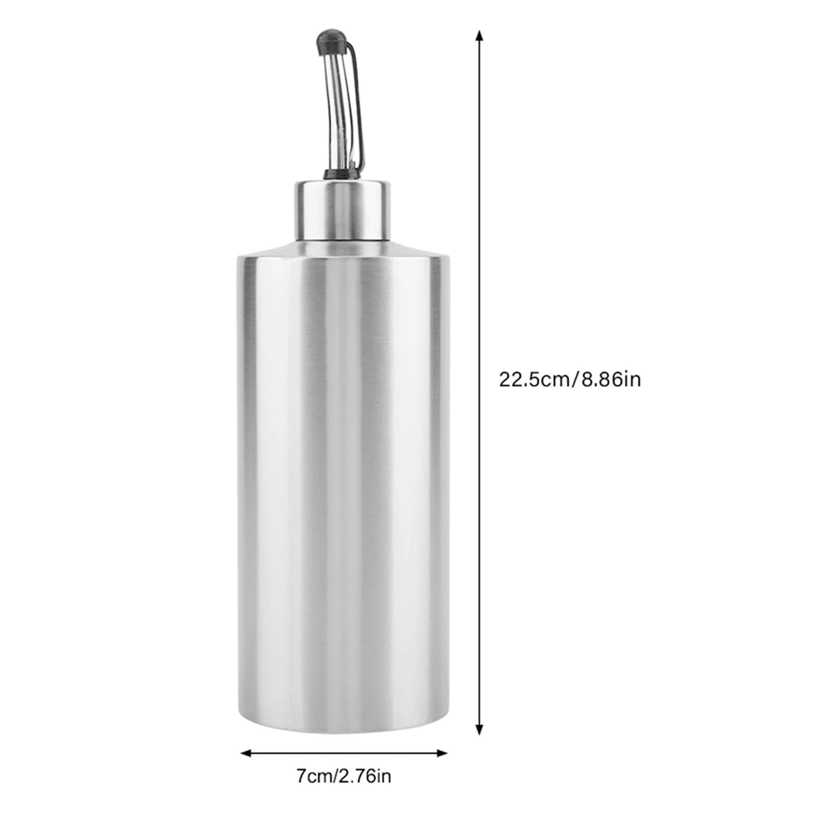 Bouteille d'huile de cuisson en acier inoxydable, distributeur d'assaisonnement, stockage HI pour l'huile et le vinaigre, verser l'huile créative, outil de cuisine