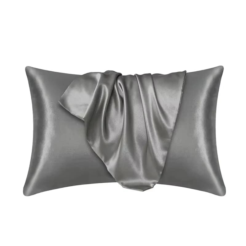Taie d'oreiller en satin soyeux