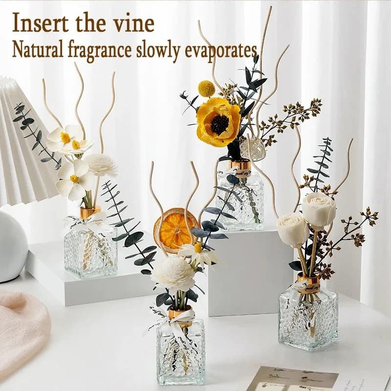 Bâtonnets en rotin pour diffuseur de parfum, 20/40 pièces, longs bâtonnets ondulés pour diffuseur d'arômes, distributeur d'huile pour décoration de la maison, parfum