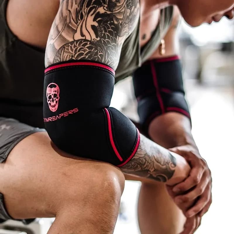 Manchon de coude de 5mm pour l'entraînement physique hommes femmes banc de Protection de presse sport coudières élastiques respirantes pour la musculation