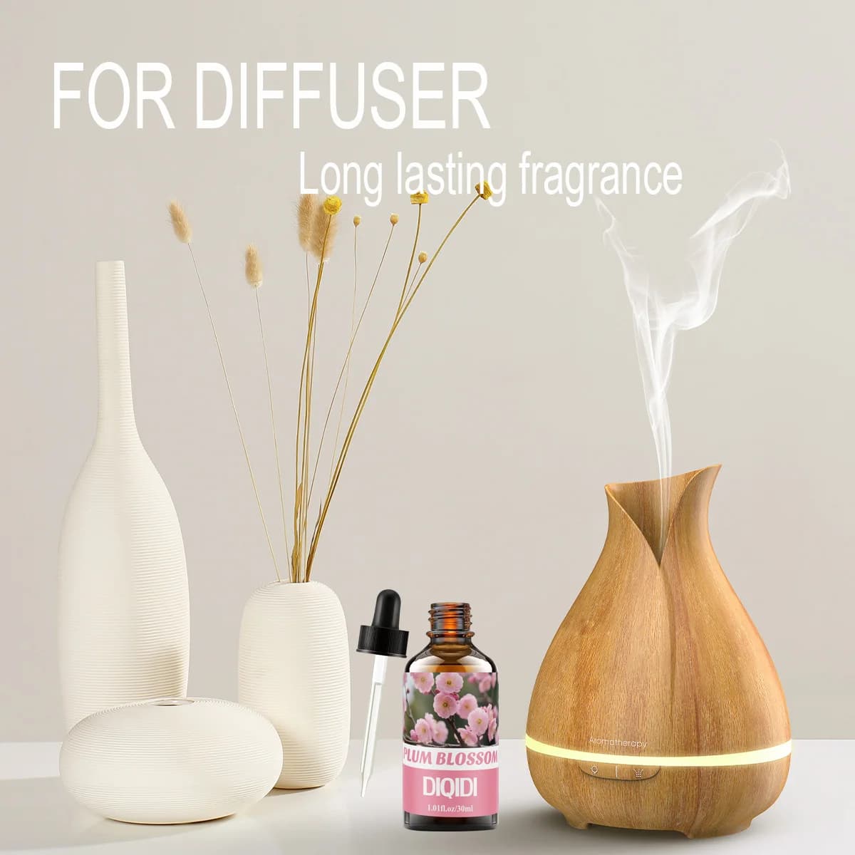 Huile essentielle de prune, parfum floral longue durée, soins de la peau, bain, spa, huile parfumée, diffuseur, humidificateur, arôme domestique