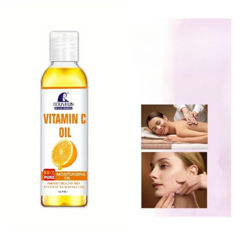 ROUSHUN Vitamine C huile lisse VitaminCBody huile de soins de la peau huile essentiel118ML