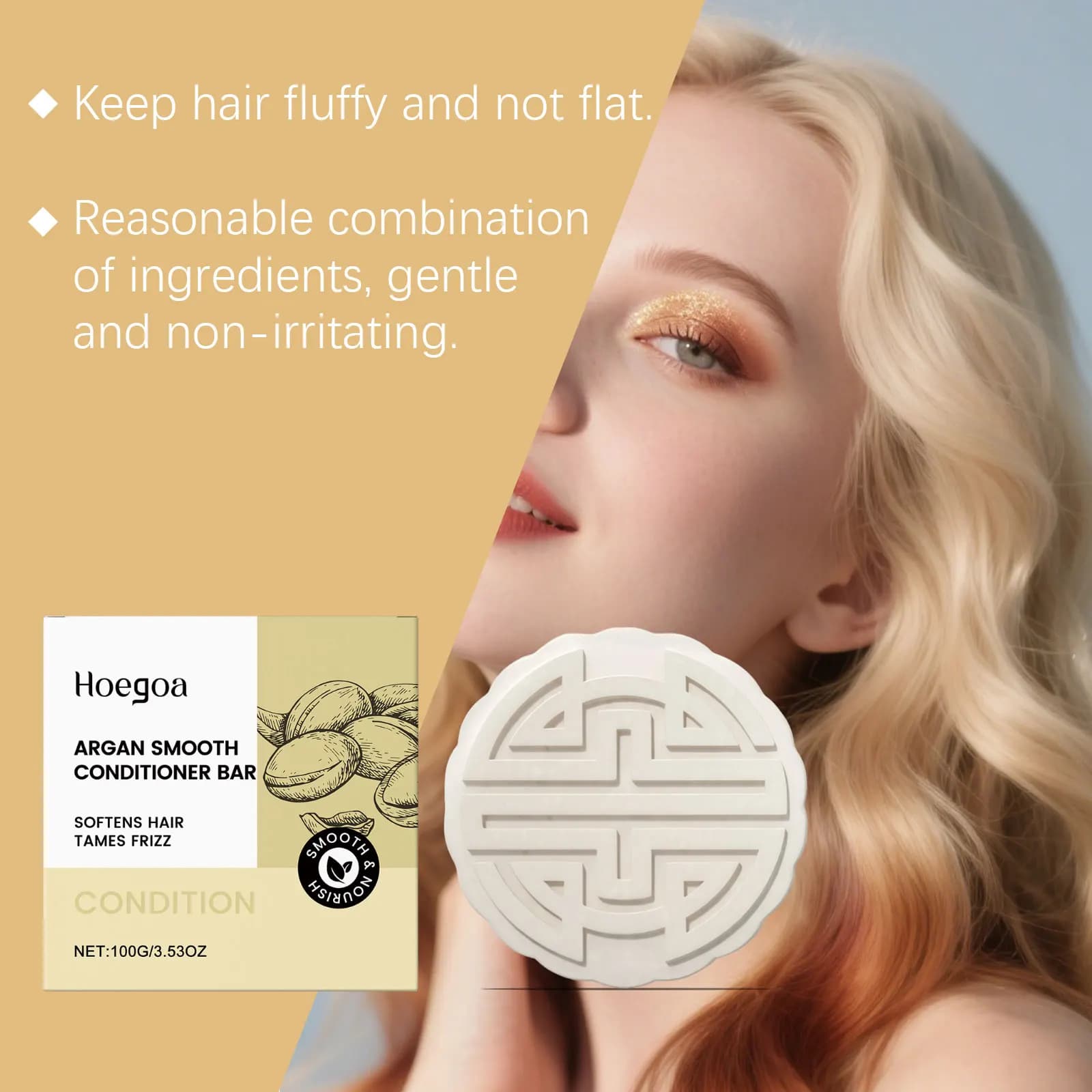 Savon pour cheveux en barre de shampooing naturel à l'argan