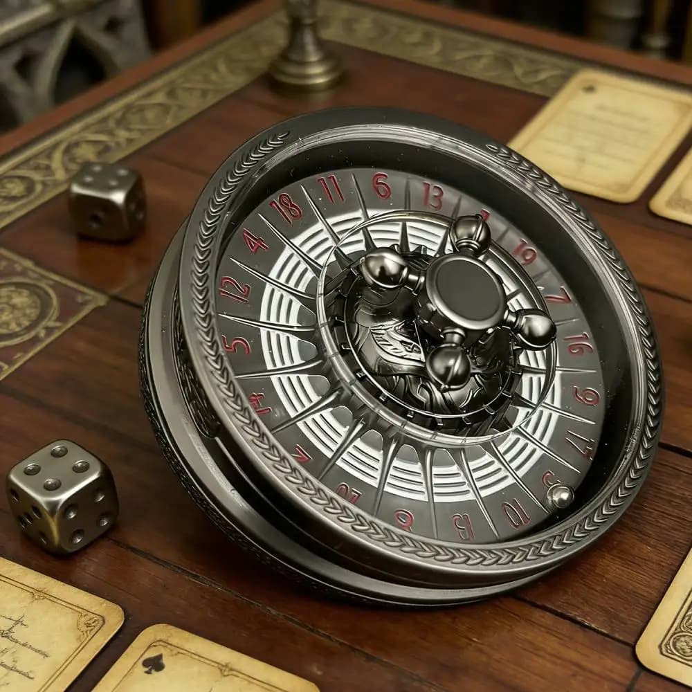 Dés de roulette DND pour jeux de rôle D&D, dés fidget spinner pour jeux de rôle Dungeons and Dragons, dés gyroscopiques, cadeau pour joueur de RPG COC