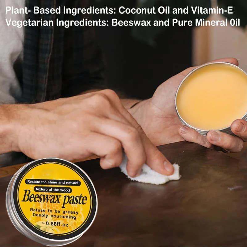 Planche à découper le beurre de bois, cire de protection de qualité alimentaire, huile minérale et cire d'abeille à utiliser sur le bois