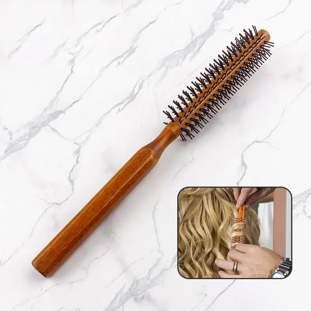 Brosse à cheveux à rouleau ronde et ronde, nouveau peigne à barbe unisexe