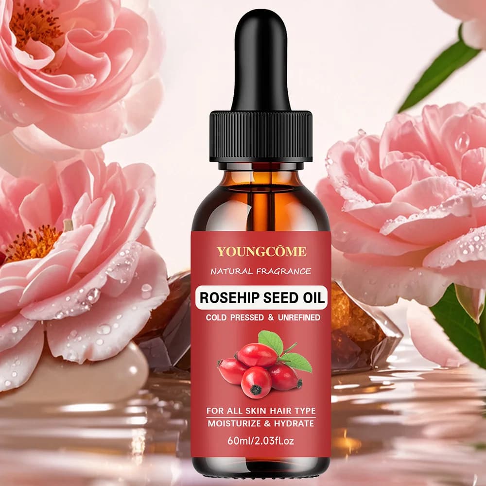 YOUNGCOME – huile de rose musquée cosmétique pour le visage et la peau plus douce et brillante, huile pour le visage, Massage Gua Sha et soins capillaires