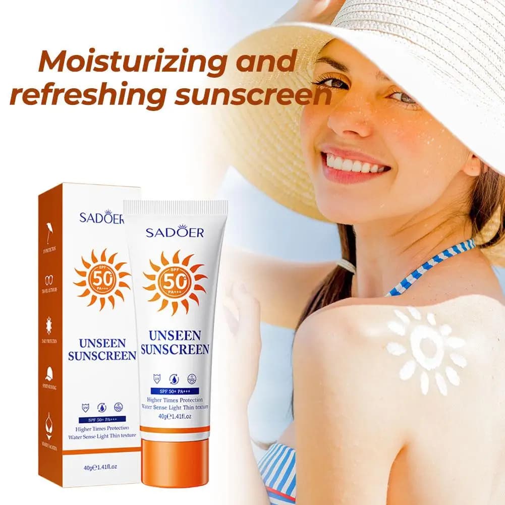 Crème solaire visage et corps SADOER SPF 90+ 50+, protection UV, protection solaire de la peau, anti-brillance, hydratante
