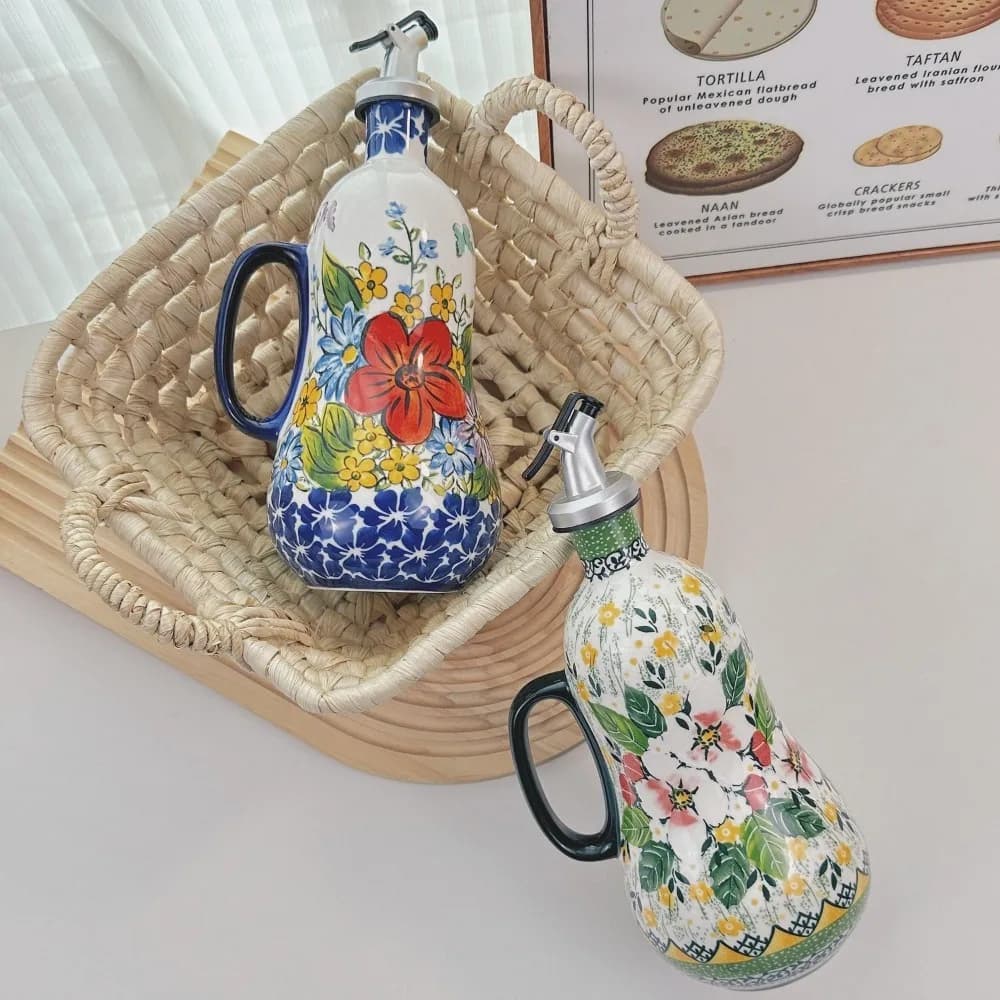 Pot d'huile en céramique