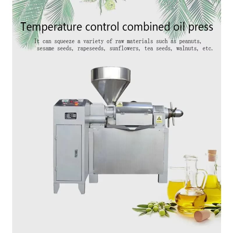 Presse à huile froide industrielle personnalisée, 500 KG/H, Olive, cacahuètes, tournesol, basilic, équipement de ligne de traitement Commercial