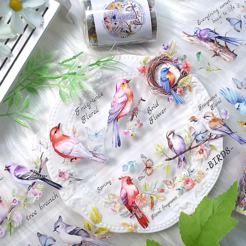 Rouleau d'autocollants Washi en PET, 2 m/rouleau, ruban de masquage décoratif Transparent pour Scrapbooking, fournitures pour journal intime, artisanat de bricolage