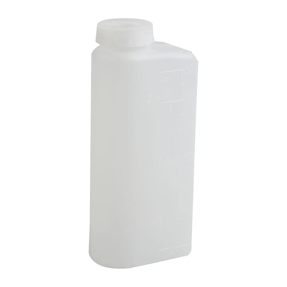 Bouteille de mélange d'huile et d'essence et de carburant à 2 temps de 600ML, conteneur pour tronçonneuse/troudeuses 20:1 et 25:1 et 40:1 bouteille d'essence en plastique Nylon