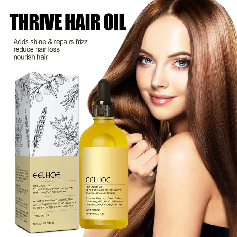 Huile essentielle de romarin Dense pour cheveux, 60ml, lavande végétalienne, réparation des dommages des cheveux, prévient la perte de cheveux, cheveux lisses, nourrit, huile de soin capillaire