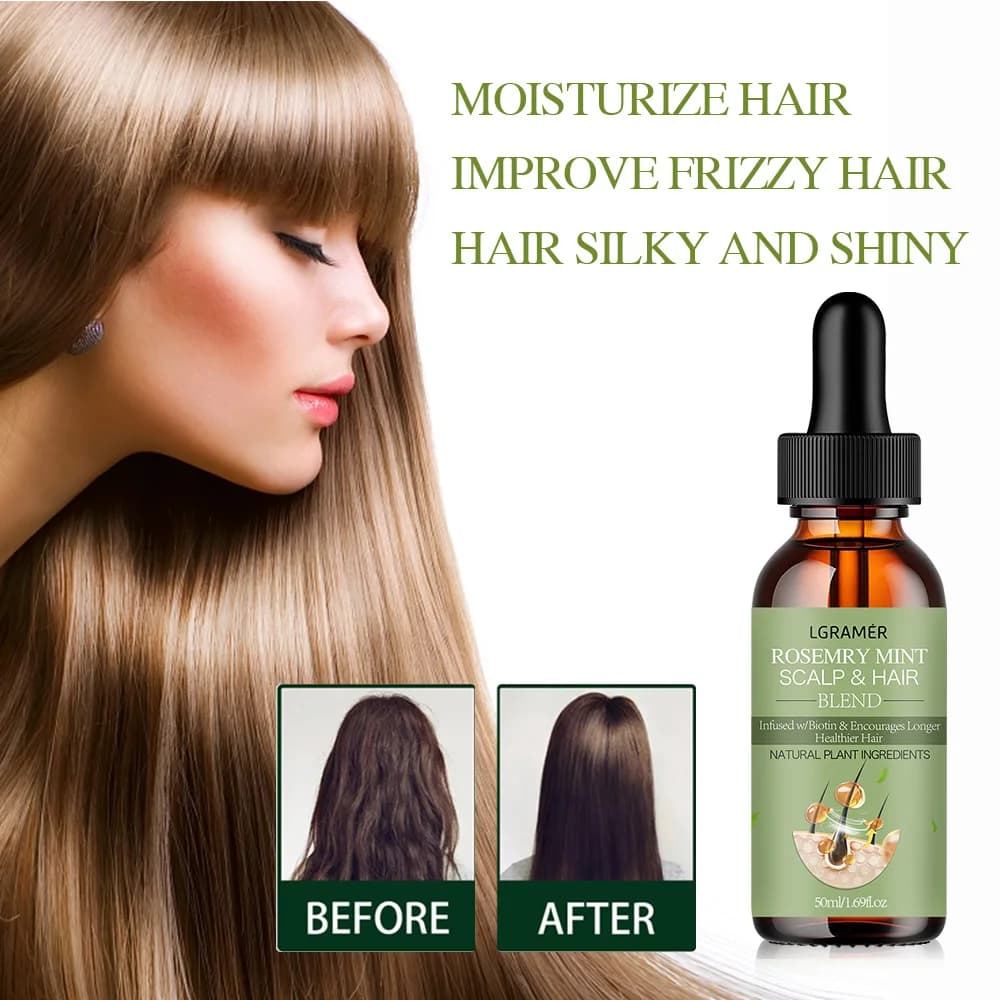 Huile essentielle pour la croissance des cheveux