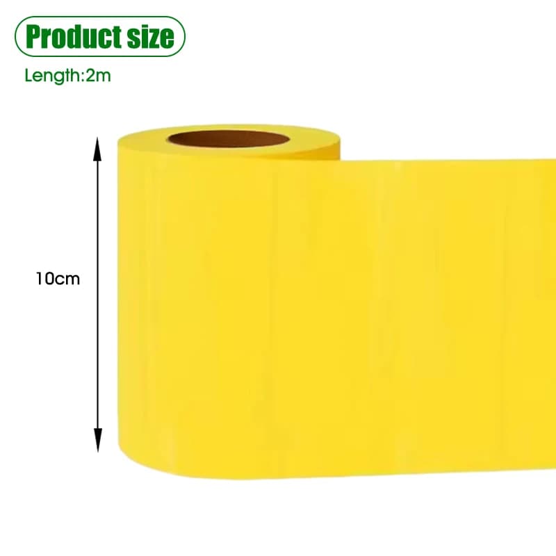 1 rouleau de ruban adhésif anti-insectes extérieur : rouleau collant double face jaune pour lutte antiparasitaire des arbres, pièges mouches blanches, fourmis, chenilles
