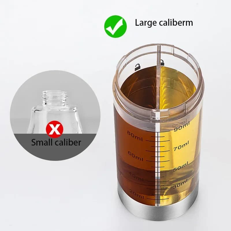 Bouteilles de vinaigre d'huile à Double tête en acier inoxydable de 200ml, Spray d'huile pour salade BBQ, distributeur d'huile pour cuisine, outils de cuisson