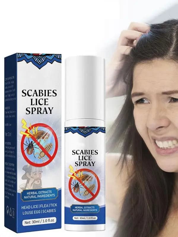 Spray Anti-Poux pour Cheveux, 30ml