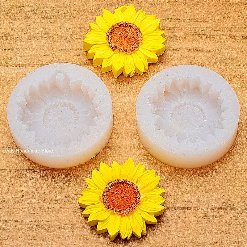 Moule en silicone tournesol Regina pour décoration de gâteau au chocolat, bricolage, chrysanthème, bougie d'aromathérapie, gypse