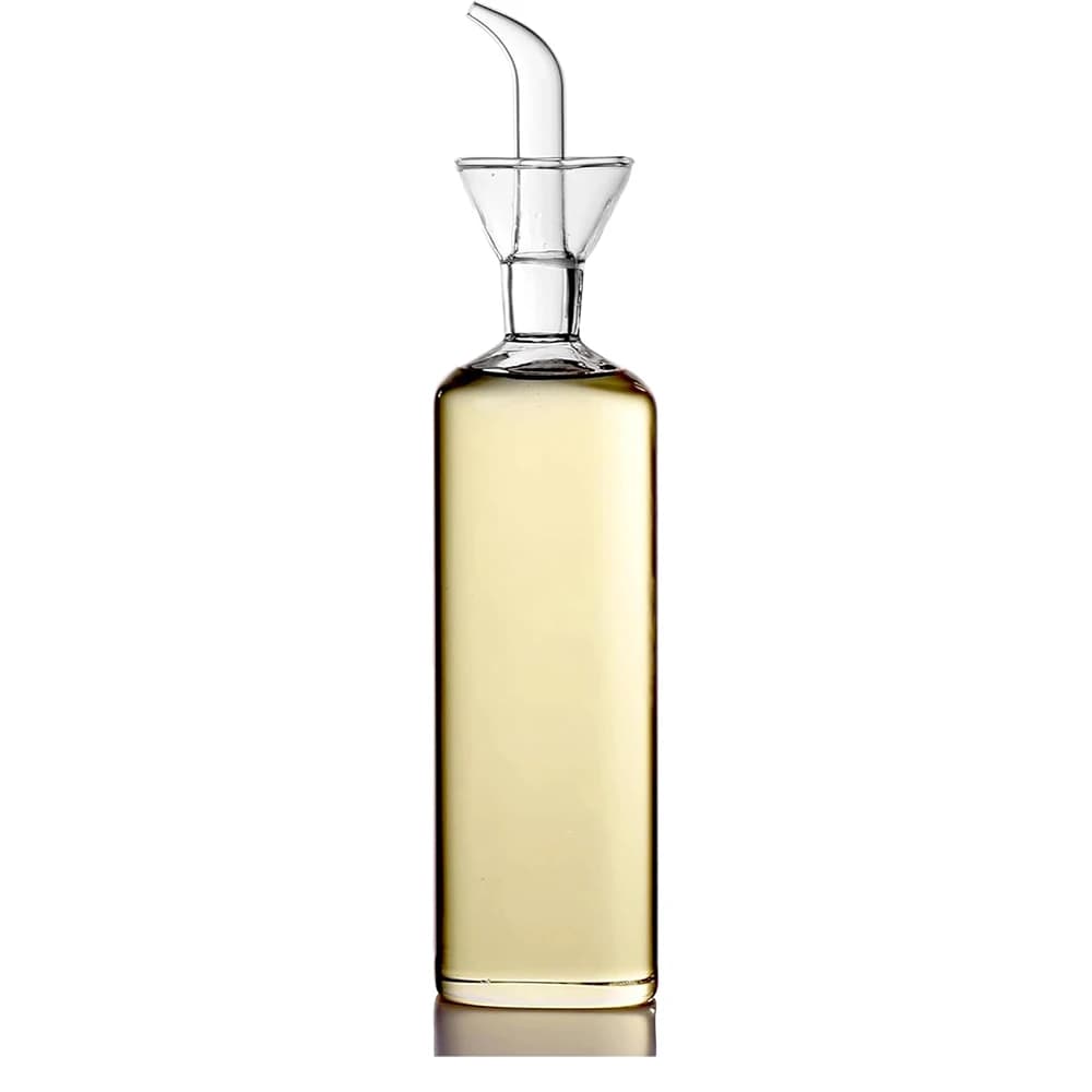 Distributeur d'huile et de vinaigre en verre - Bouteille anti-fuite et anti-goutte en borosilicate de haute qualité pour huile d'olive, sauce soja et assaisonnements