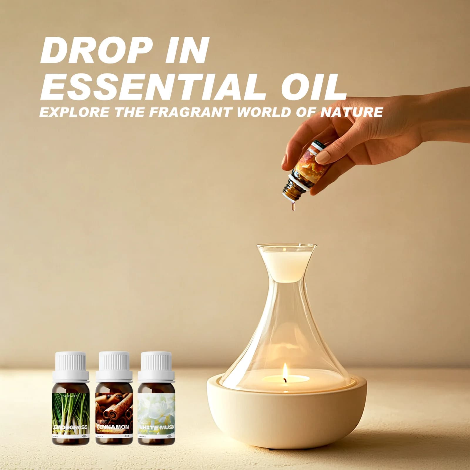 Huiles essentielles 100% pures et naturelles 10ml pour diffuseurs, soins à domicile, parfums, aromathérapie, humidificateurs, bougies