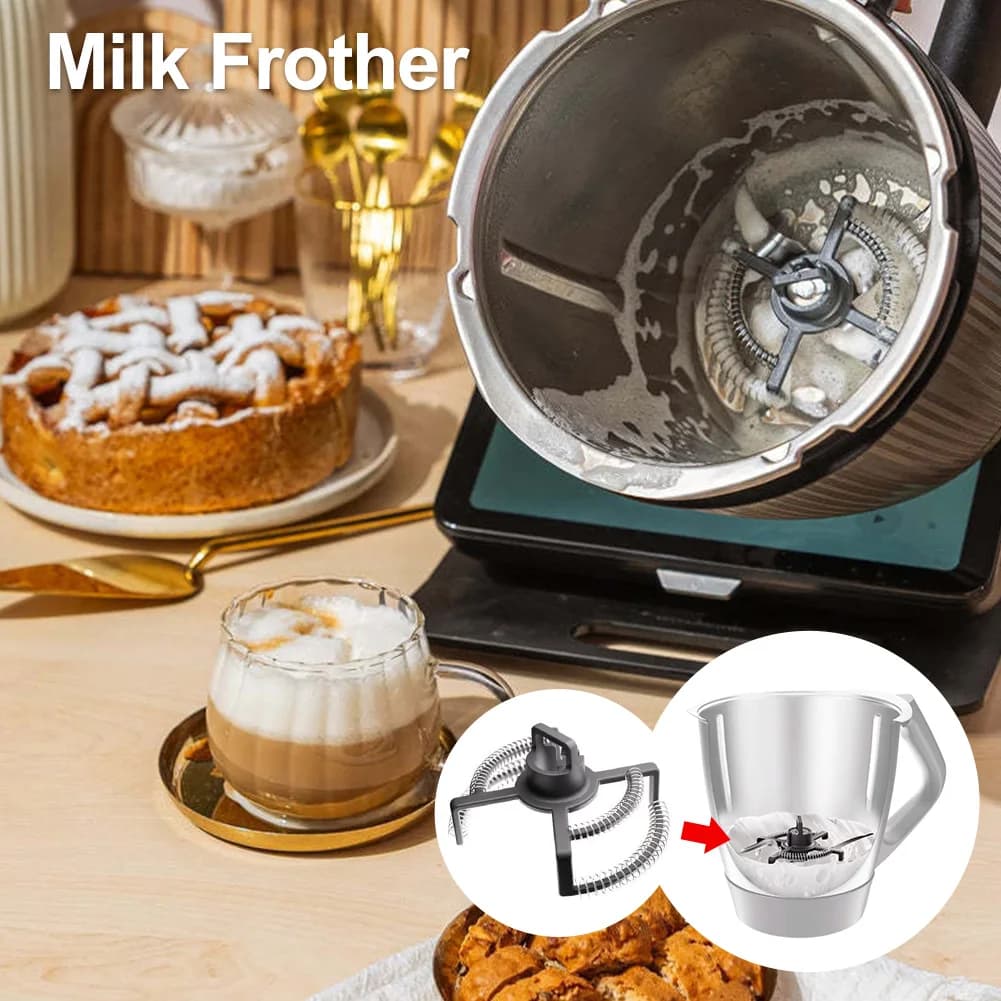 1 fouet mousseur universel pour Thermomix TM7 TM6 TM5 TM31, pièces de rechange pour crème, lait et œufs