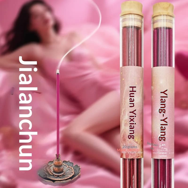 Encens Ylang-ylang pour l'ambiance intérieure, aromathérapie chaude, Huan Yixiang, parfum romantique unisexe, encens chinoiserie ancien.