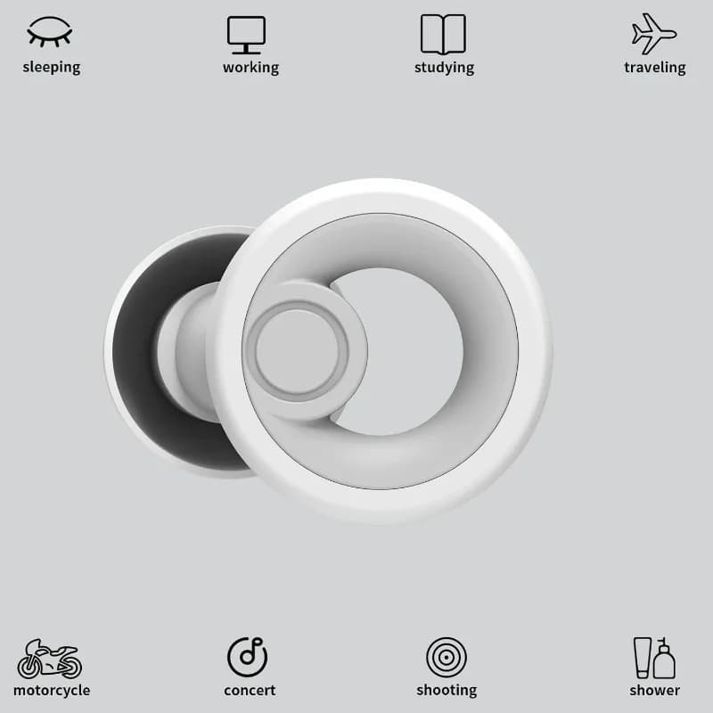 Bouchons d'oreilles anti-bruit pour dormir en boucle, protection auditive pour enfants, étanches, en silicone, pour la natation, 2026