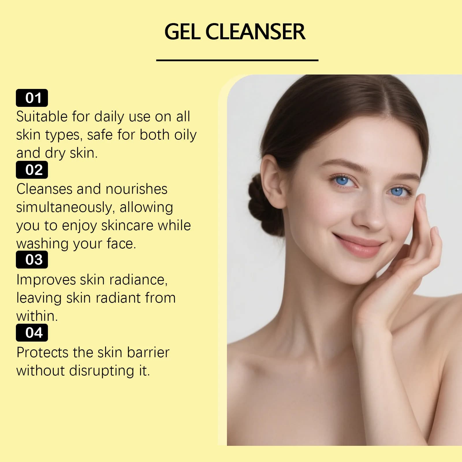 Nettoyant pour le visage au curcuma et à la vitamine C