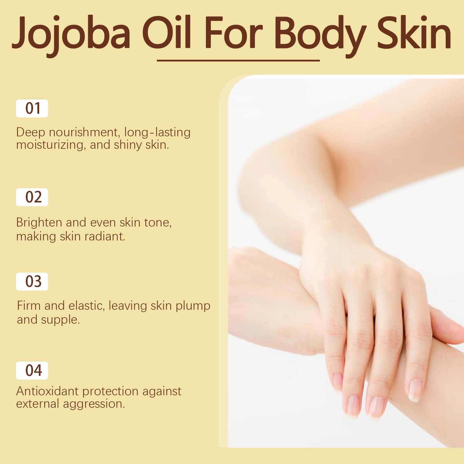 Jojoba huile essentielle naturelle Massage corporel huile hydratante relaxante Anti-séchéité parfum nourrissant produit de soin de la peau