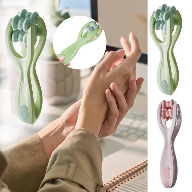 Rouleaux masseur de doigts Mini masseur d'articulations de doigts avec poignée élastique pour la Circulation sanguine des doigts et outils de Relaxation musculaire