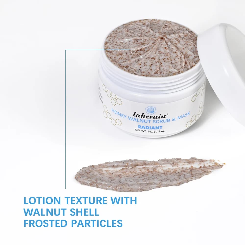 Gommage et masque pour le visage, soin hydratant et nourrissant pour la peau, crème pour le visage au miel et aux noix, exfoliants pour le visage, soins pour la peau