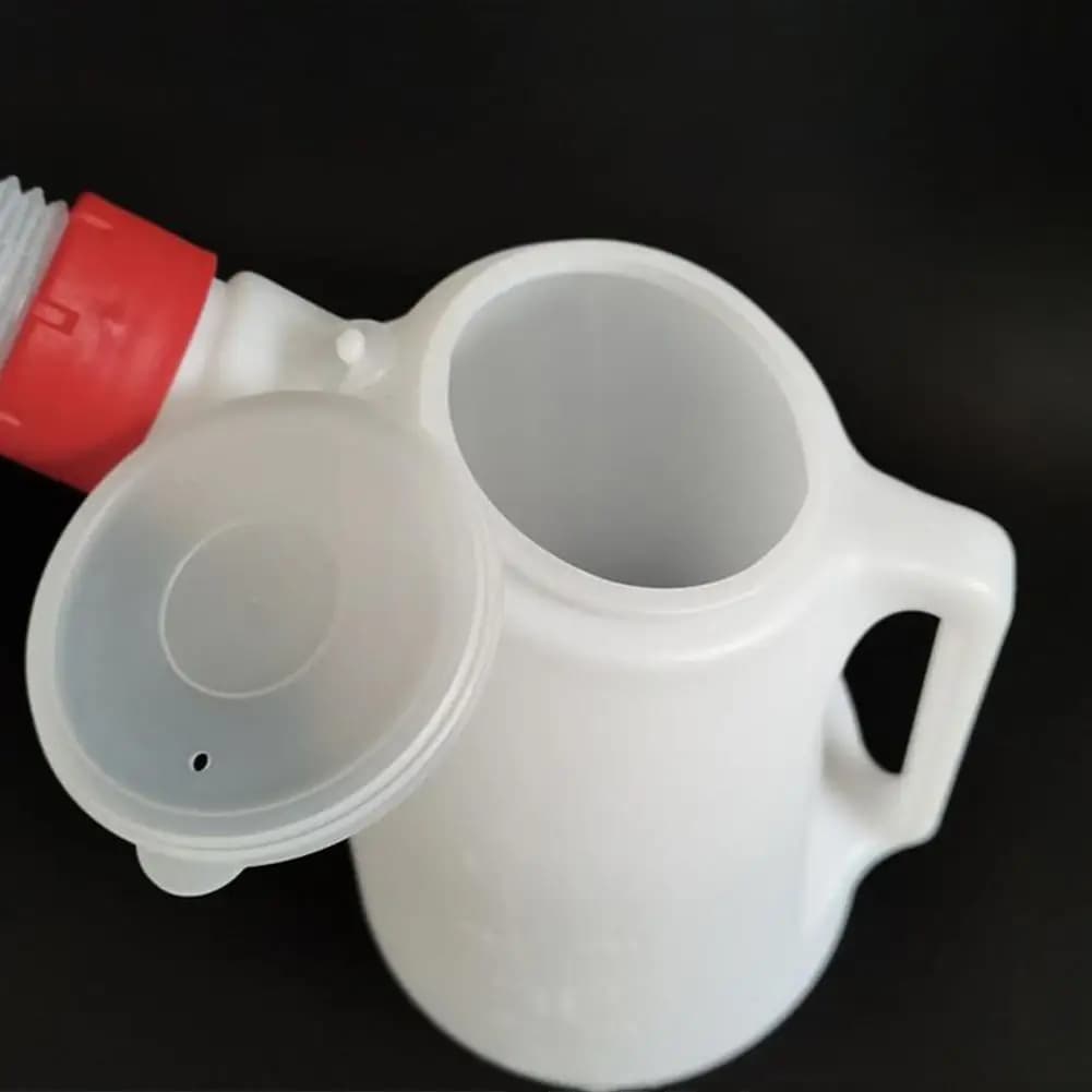 Pichet de mesure d'huile 1.2/2/3/4/5L avec bec Flexible, bidon de carburant en plastique pour verser l'huile automobile, bateau et moto