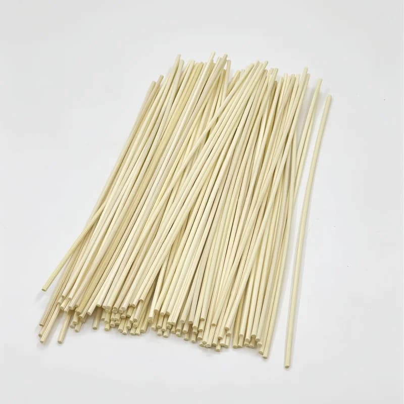 100 pièces de bâtons de remplacement de diffuseur de roseau de 3mm, bâtons d'évaporation de bouteille d'arôme de rotin, bâtons de recharge de diffuseur d'arôme de rotin de bois naturel d'huile essenti