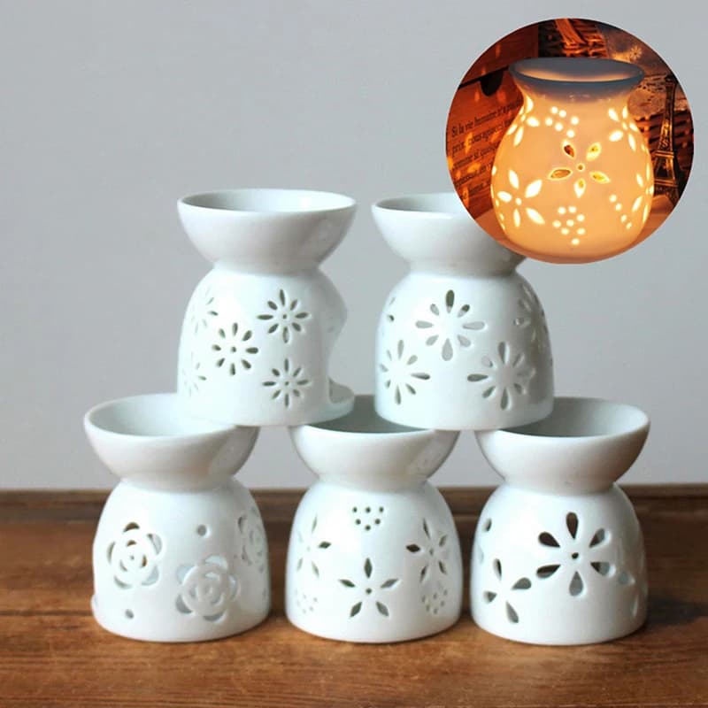 Brûleur d'arôme artisanal en céramique fait à la main