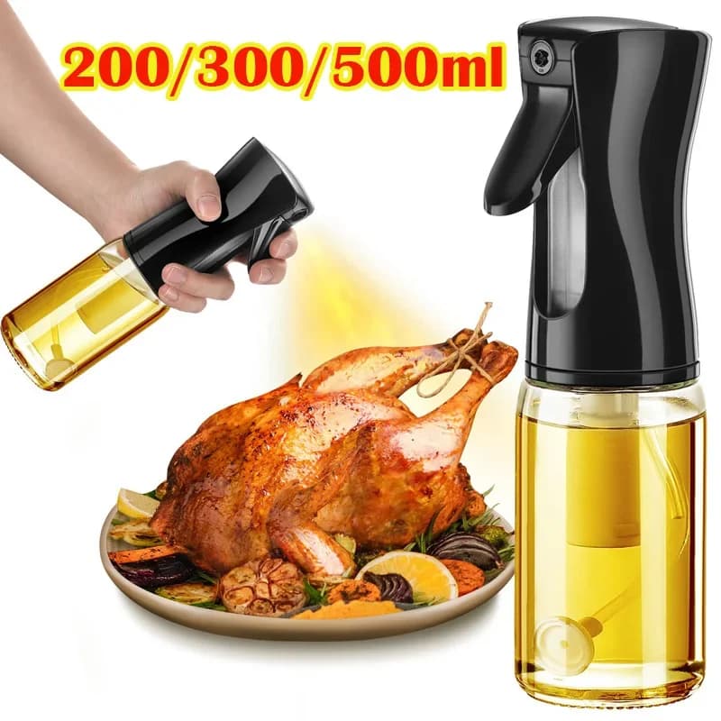 Pulvérisateur d'huile de cuisine, accessoires de friteuse à Air, bouteille de pulvérisation en plastique, pulvérisateur d'huile, diffuseur Portable, Spray de cuisine
