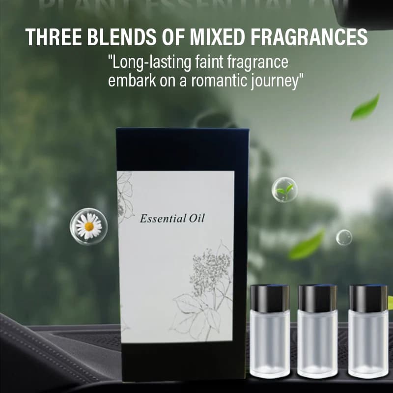 3 pièces huile essentielle utilisée pour recharger le diffuseur d'arôme de voiture électrique humidificateur parfum aromathérapie Kit de recharge huile d'aromathérapie de voiture