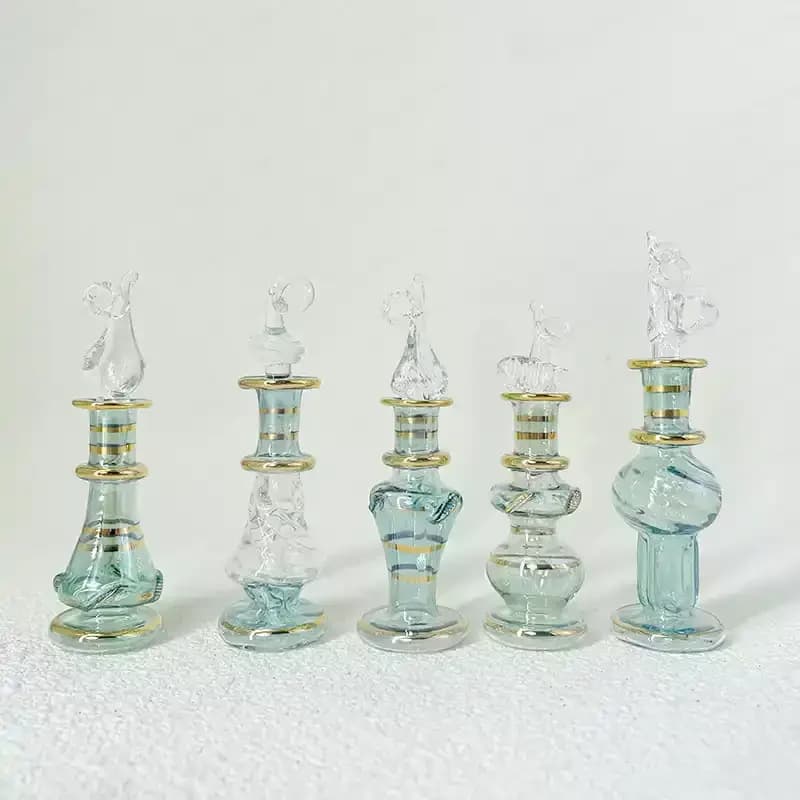 Bouteille d'huile essentielle parfumée égyptienne de 5 cm, diffuseur d'aromathérapie, décoration en verre, souvenir de voyage, cadeau d'anniversaire