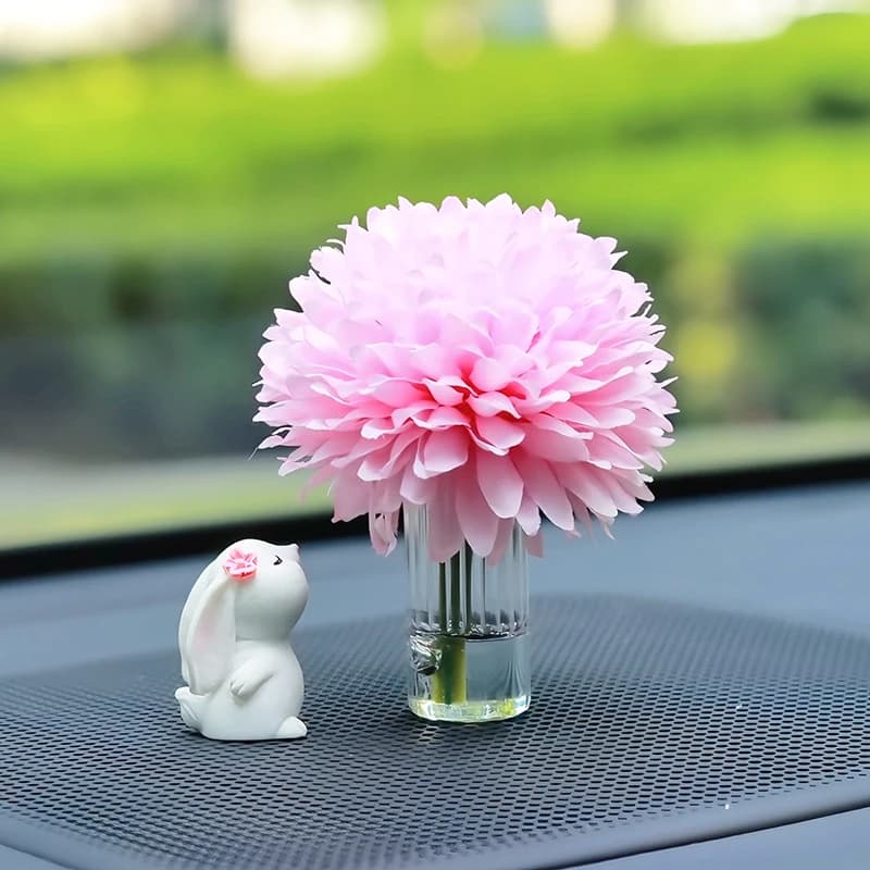 Lapin anti-fleurs mignon