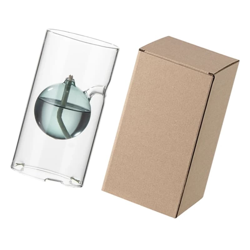 Bougeoirs Tornados, bougie liquide réutilisable, bougie à huile en verre rechargeable