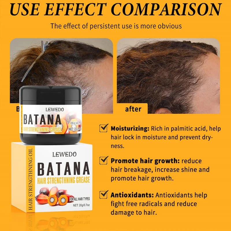 Crème de poupée de cheveux organique Batana
