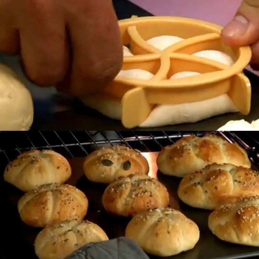 Kaiser – tampon marqueur en rouleau de pain, coupe-pâte en plastique de Style allemand, presse à biscuits, fournitures de décoration de cuisson réutilisables