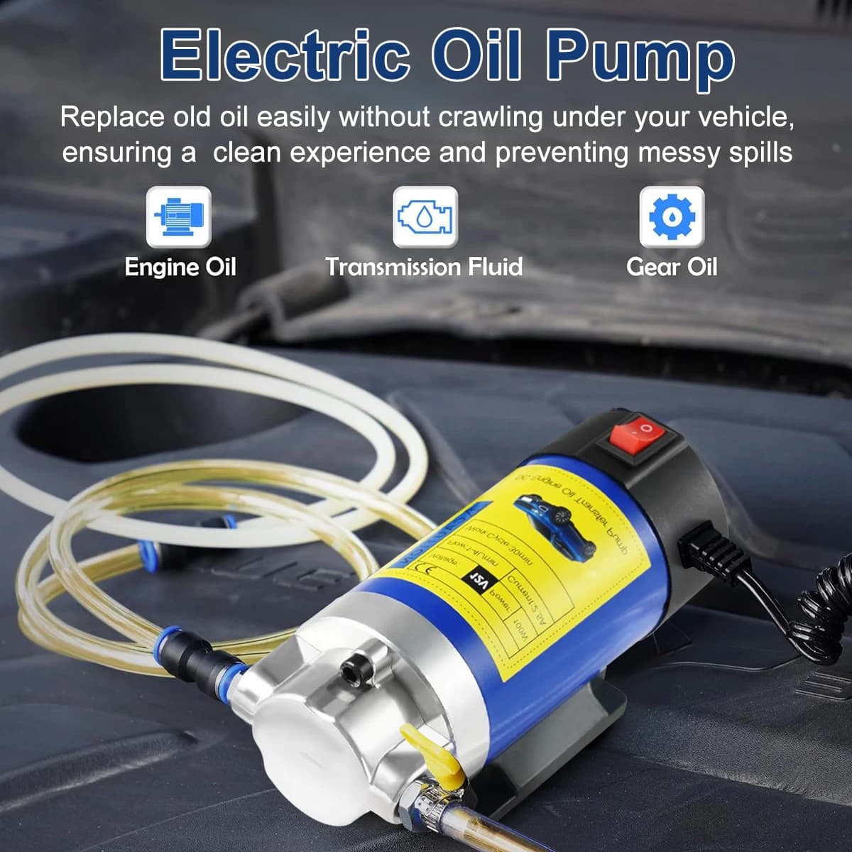 Pompe de transfert d'huile Portable 1-4L/min 12V