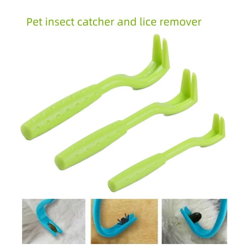 Crochet dissolvant de puces, pincettes pour enlever les tiques, tirer les tiques, accessoires pour animaux de compagnie, chat, chien, extracteur de grattage, pincettes pour acariens, peigne, pour patt