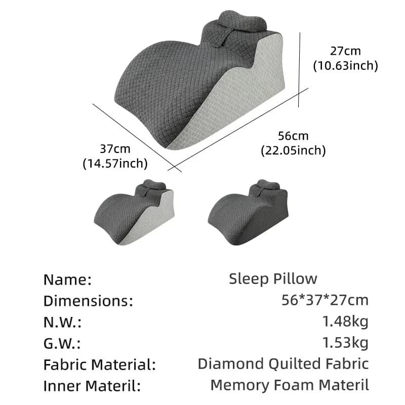 Oreiller Confortable pour un Sommeil Profond et Apaisant, Anti-Bruit, Remplissage en Mousse à Mémoire de Forme, Idéal pour la Chambre à Coucher