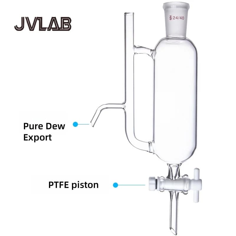 Séparateur d'hydrosol d'huile essentielle 25ml/250ml, entonnoir à Piston en PTFE, Purification de fractionation de précision à faible dose JVLAB