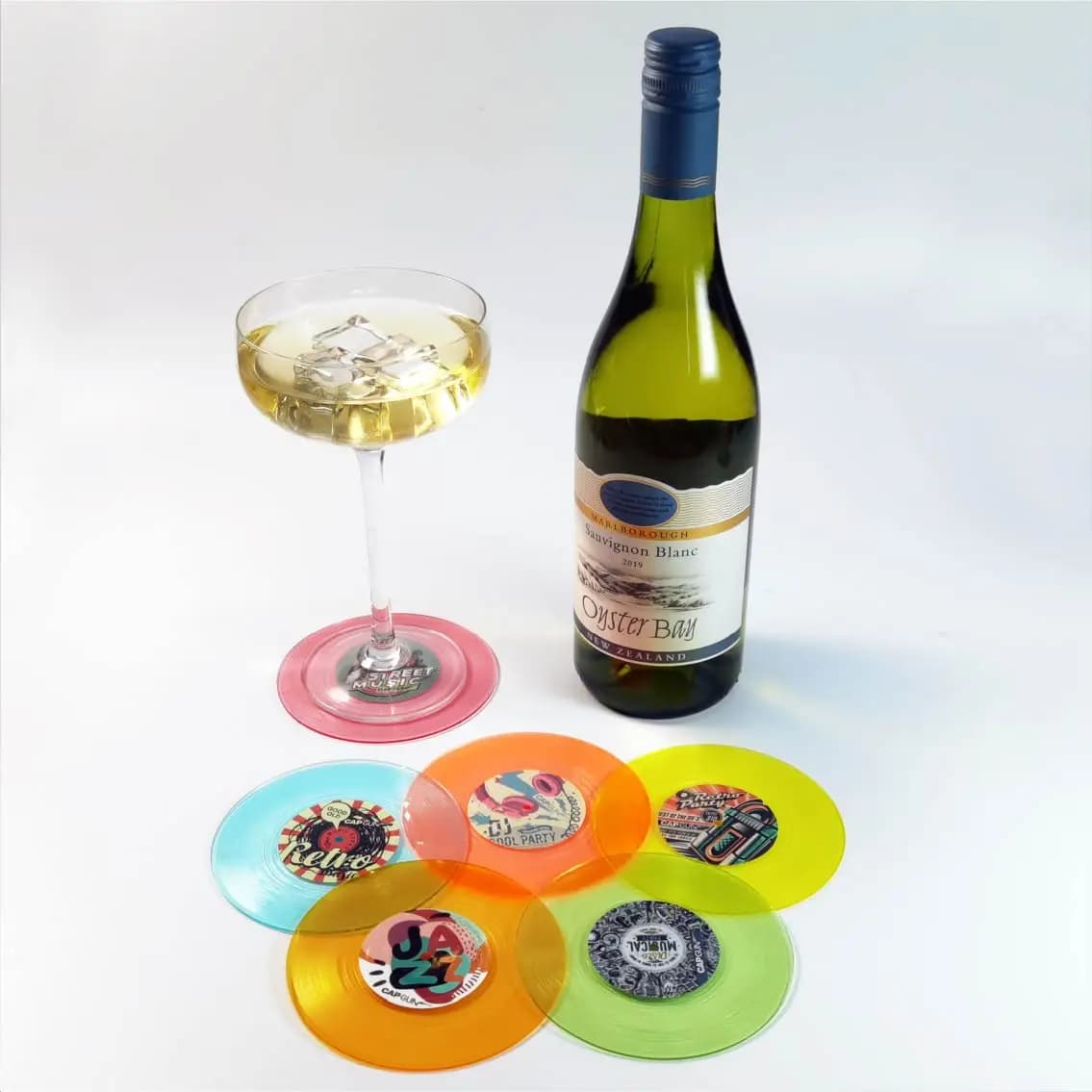 Sous-verres de disque vinyle rétro amusants