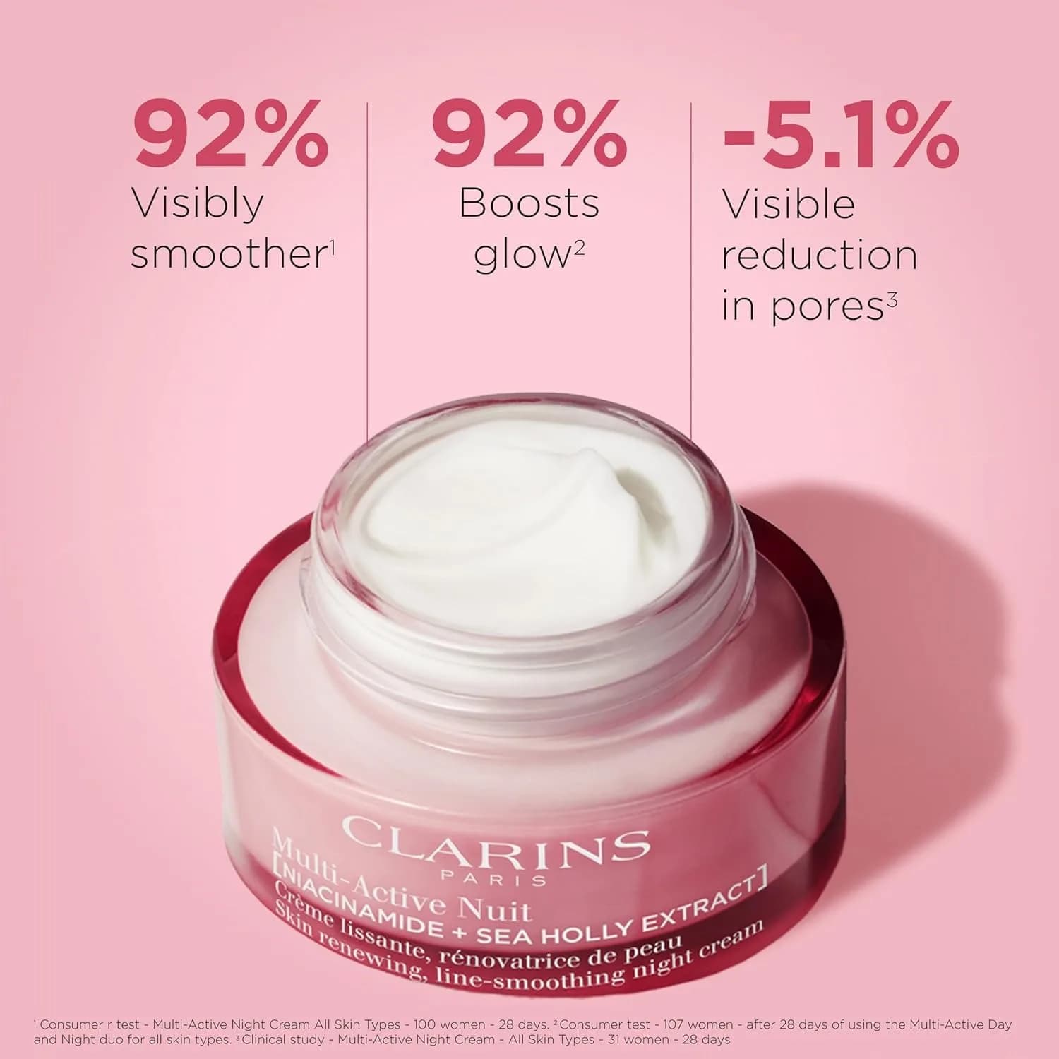 Clarins – crème hydratante multi-active pour le jour/nuit, 15ml, tous les Types de peau, soins originaux pour la peau, beauté santé