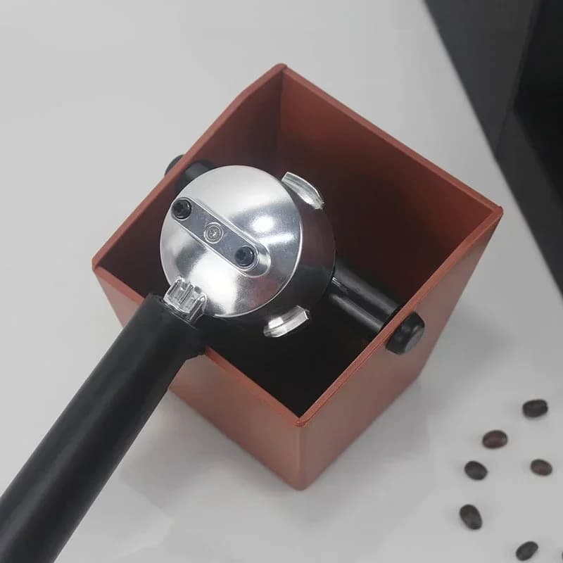 Seau de poubelle antidérapant, conteneur de marc de café expresso, boîte à café en poudre biseautée, poubelle de broyage de café, barre de déchets