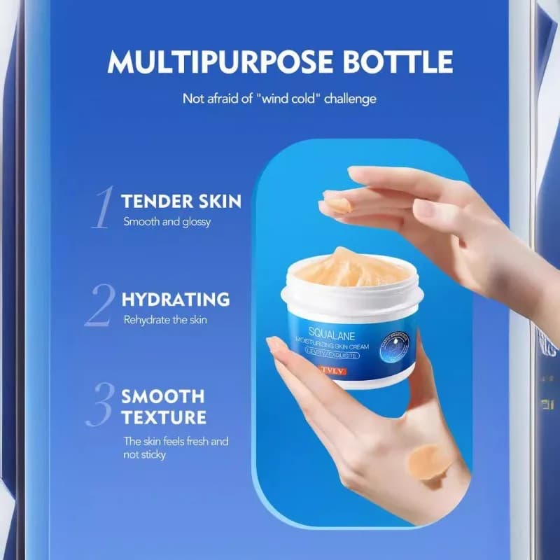 Crème au Squalane ultra-nourrissante pour peaux sèches et rugueuses